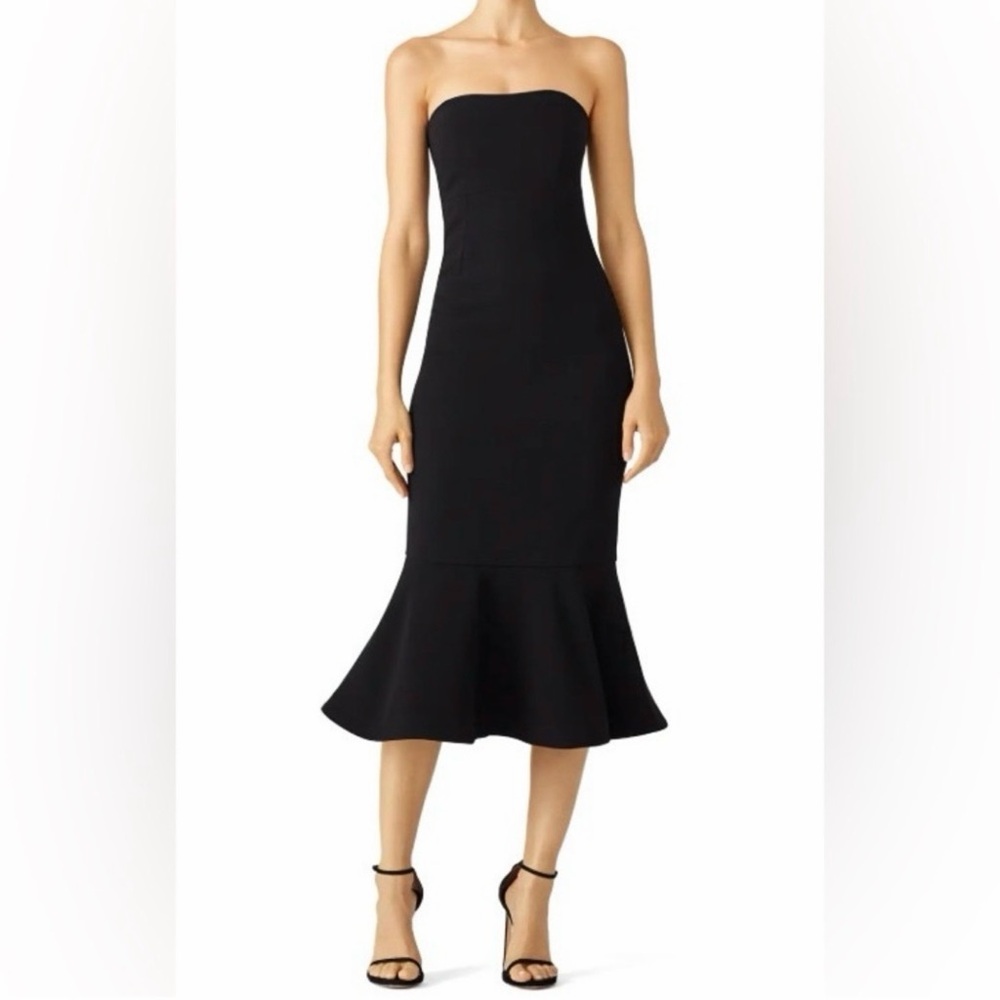 NWOT Cinq à Sept Black Strapless Dress SIZE 4